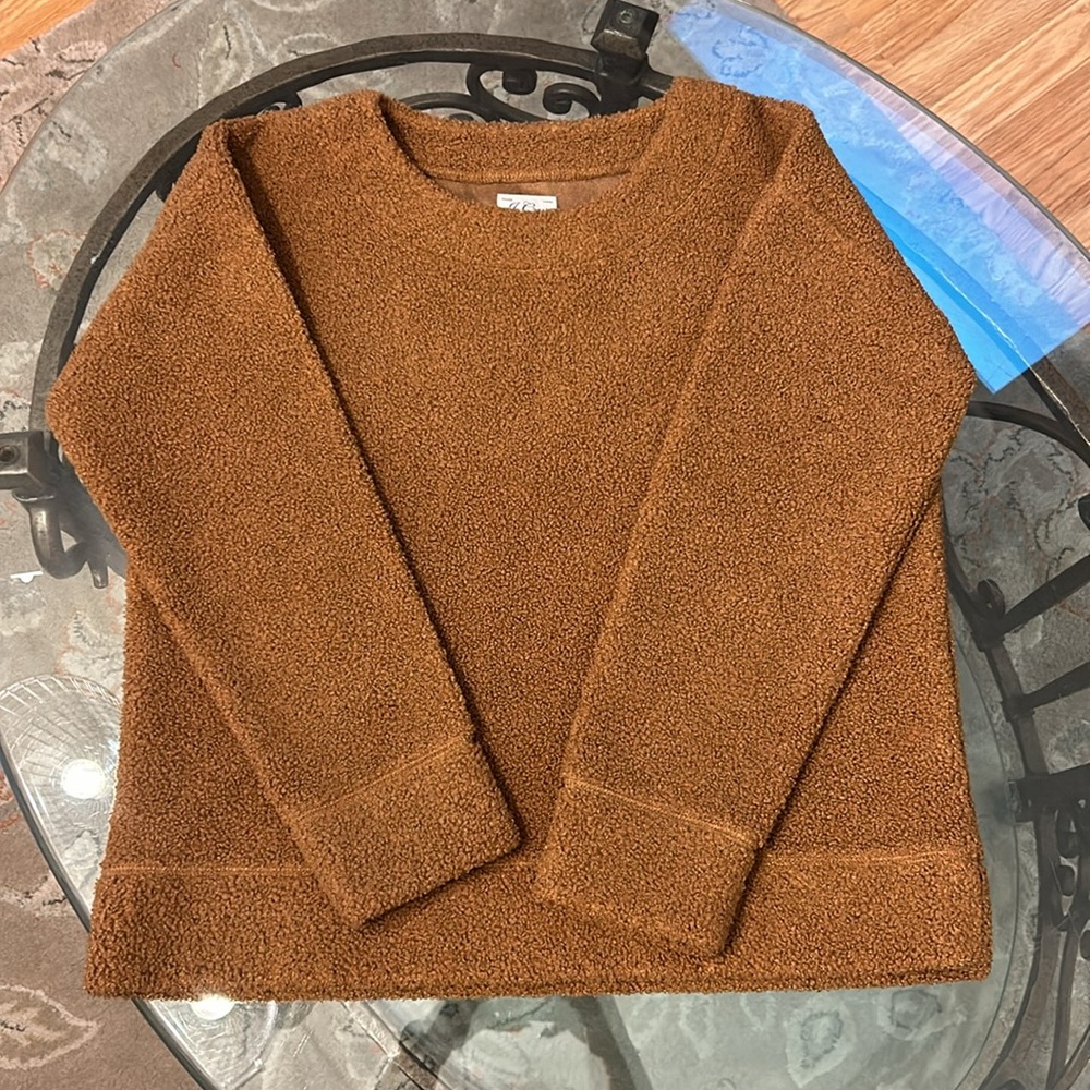 J Crew U.K. Limited Vintage Fleece Teddy Sweater